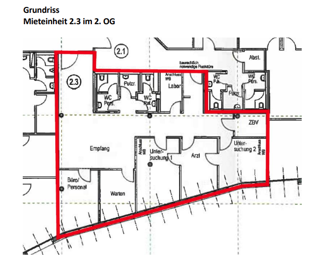 Gewerbefläche Tumringerstraße 186 Chesterplatz 1 Grundriss